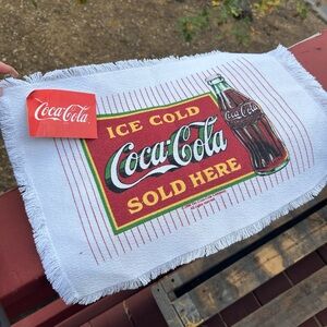 Coca-Cola Red and White Logo Towel